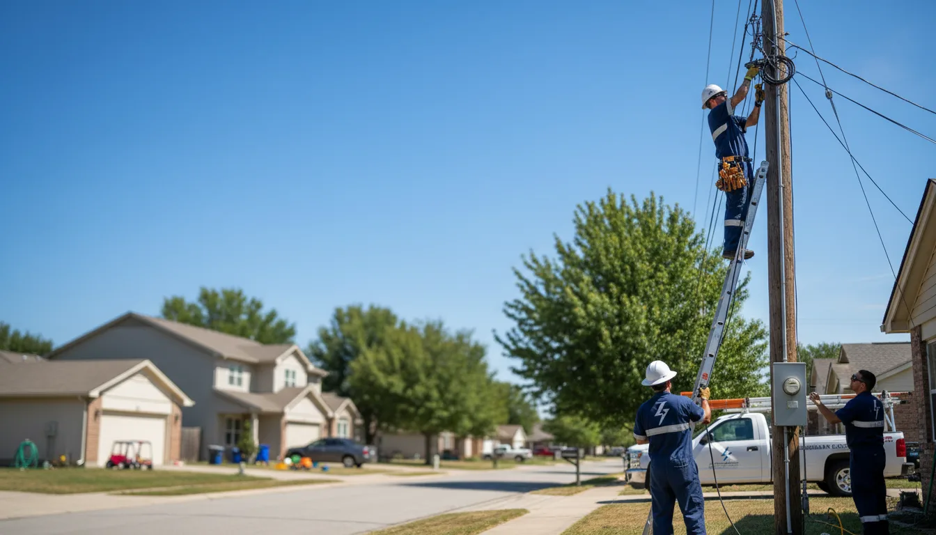 Residential electrician providing installation services in Apple Valley, MN